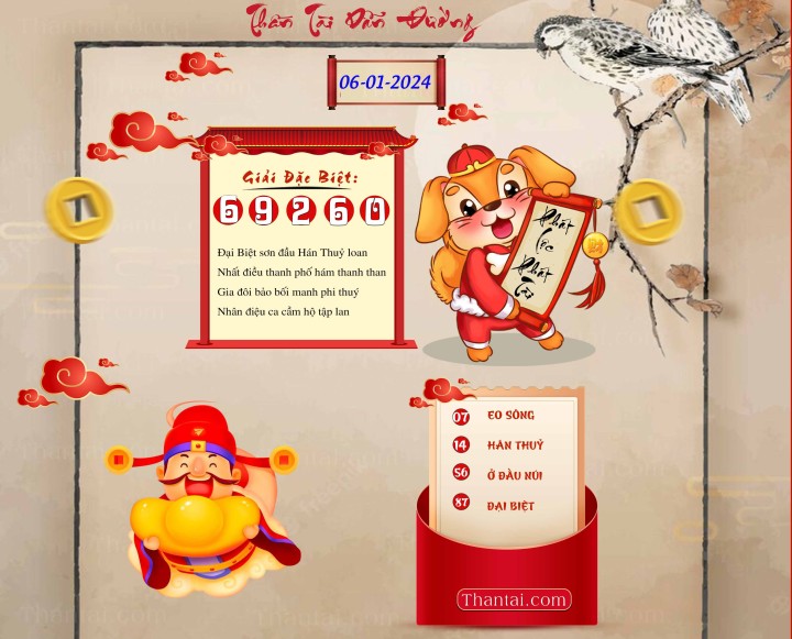 THẦN TÀI DẪN ĐƯỜNG 22/12/2023