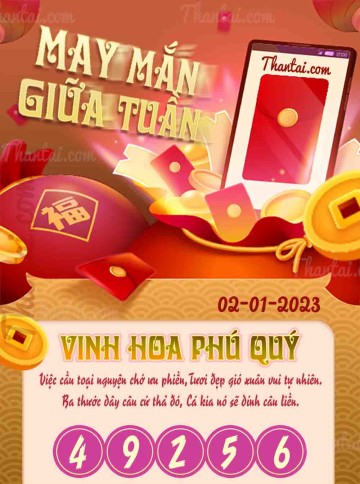 May Mắn Giữa Tuần 02/01/2023