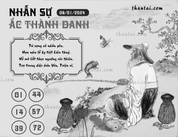 NHẪN SỰ ẮC THÀNH DANH 06/01/2024