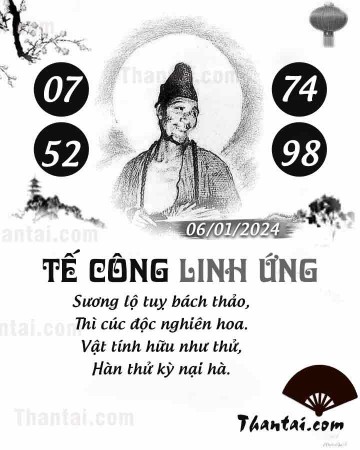 TẾ CÔNG LINH ỨNG 06/01/2024