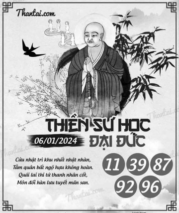 THIỀN SƯ HỌC ĐẠI ĐỨC 06/01/2024