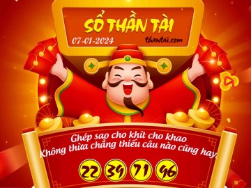 SỔ THẦN TÀI 07/01/2024