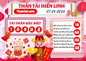 THẦN TÀI HIỂN LINH 07/01/2024