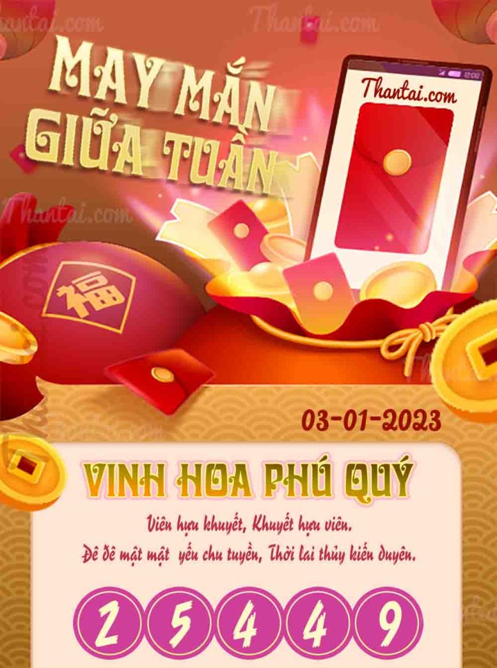 May Mắn Giữa Tuần 01/01/2023