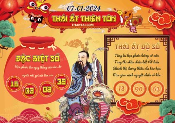 Thái Ất Thiên Tôn 07/01/2024