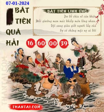 BÁT TIÊN QUÁ HẢI 07/01/2024
