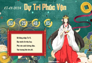 DỰ TRI PHÚC VẬN 07/01/2024