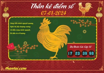 Thần Kê Điểm Số 07/01/2024