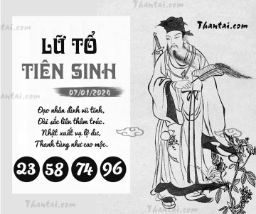 LỮ TỔ TIÊN SINH 07/01/2024