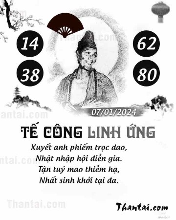 TẾ CÔNG LINH ỨNG 07/01/2024