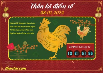 Thần Kê Điểm Số 08/01/2024