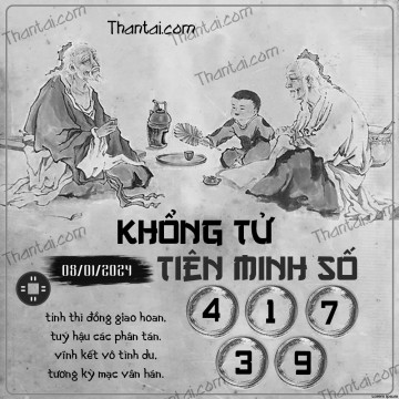 KHỔNG TỬ TIÊN MINH SỐ 08/01/2024