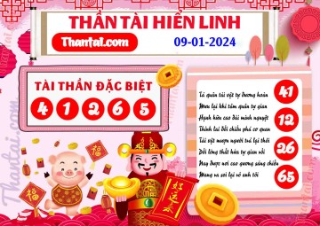 THẦN TÀI HIỂN LINH 09/01/2024