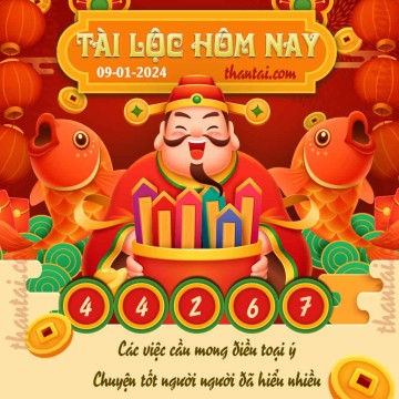 Tài Lộc Hôm Nay 09/01/2024