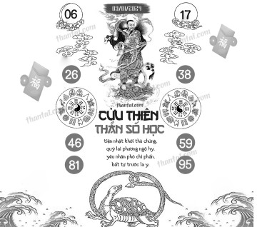 CỬU THIÊN THẦN SỐ HỌC 09/01/2024