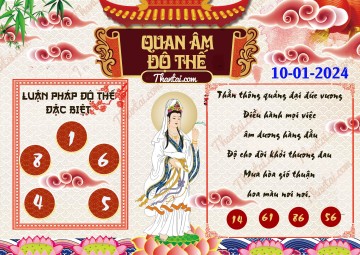 Quan Âm Độ Thế 10/01/2024