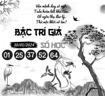 BẬC TRÍ GIẢ SỐ HỌC 10/01/2024