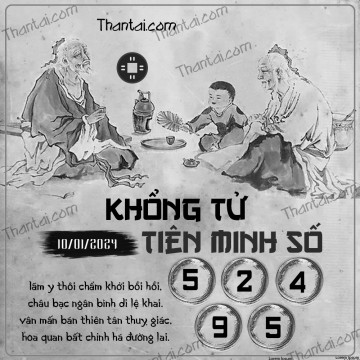 KHỔNG TỬ TIÊN MINH SỐ 10/01/2024