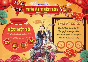 Thái Ất Thiên Tôn 11/01/2024