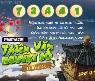 THIÊN VĂN NGUYỆT SỐ 11/01/2024
