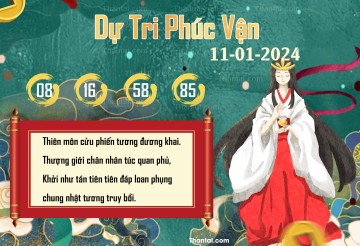 DỰ TRI PHÚC VẬN 11/01/2024