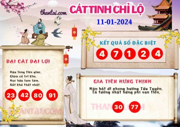 CÁT TINH CHỈ LỘ 11/01/2024