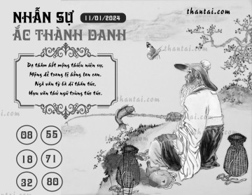 NHẪN SỰ ẮC THÀNH DANH 11/01/2024