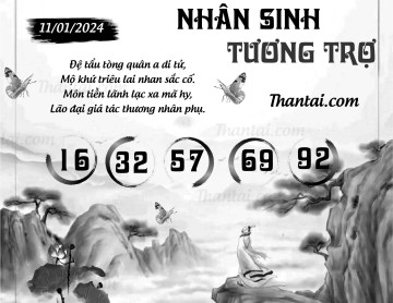 NHÂN SINH TƯƠNG TRỢ 11/01/2024