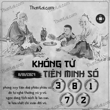 KHỔNG TỬ TIÊN MINH SỐ 11/01/2024