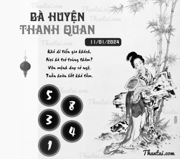 BÀ HUYỆN THANH QUAN 11/01/2024