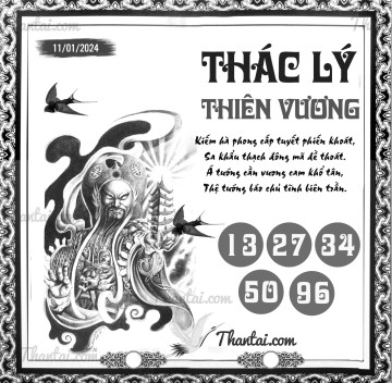 THÁC LÝ THIÊN VƯƠNG 11/01/2024