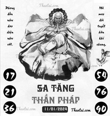 SA TĂNG THẦN PHÁP 11/01/2024