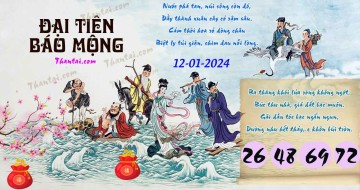 Đại Tiên Báo Mộng 12/01/2024