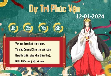 DỰ TRI PHÚC VẬN 12/01/2024