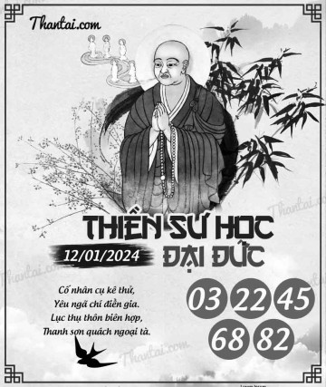 THIỀN SƯ HỌC ĐẠI ĐỨC 12/01/2024