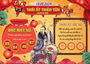 Thái Ất Thiên Tôn 13/01/2024