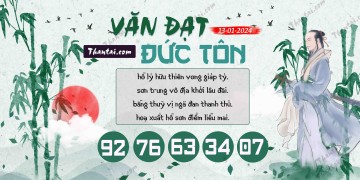 Văn Đạt Đức Tôn 13/01/2024