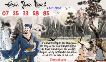 Đoán Thiên Mệnh 13/01/2024