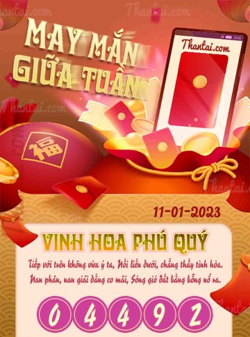 May Mắn Giữa Tuần 11/01/2023