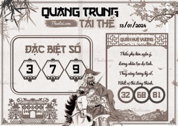 QUANG TRUNG TÁI THẾ 13/01/2024