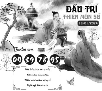 ĐẤU TRÍ THIÊN MÔN SỐ 13/01/2024