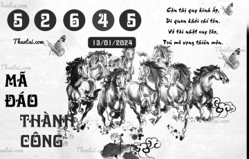 MÃ ĐÁO THÀNH CÔNG 13/01/2024