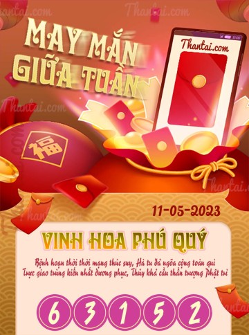 May Mắn Giữa Tuần 11/05/2023