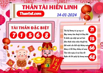 THẦN TÀI HIỂN LINH 14/01/2024