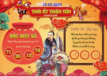 Thái Ất Thiên Tôn 14/01/2024