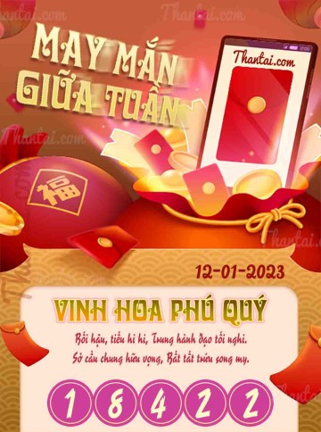 May Mắn Giữa Tuần 12/01/2023