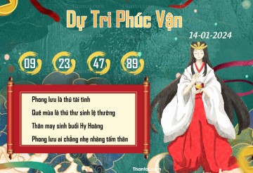 DỰ TRI PHÚC VẬN 14/01/2024