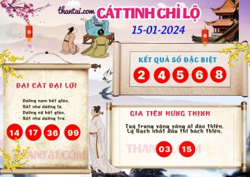 CÁT TINH CHỈ LỘ 15/01/2024