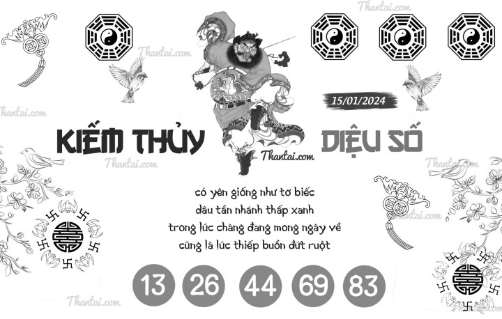 KIẾM THỦY DIỆU SỐ 31/12/2023