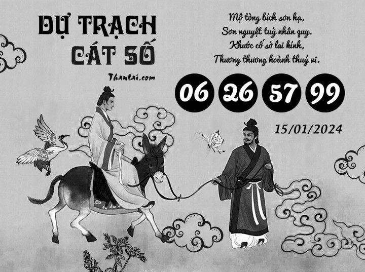 DỰ TRẠCH CÁT SỐ 31/12/2023